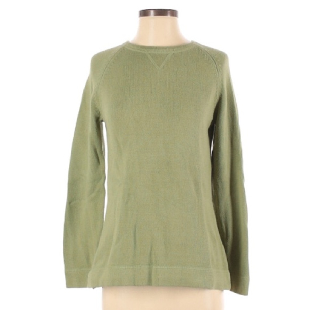 Eddie Bauer Crew Neck Pull Over Sweater, Size XS, Green